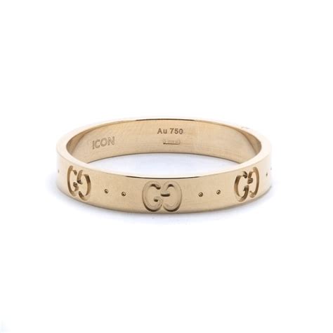 gucci icon thin band ring